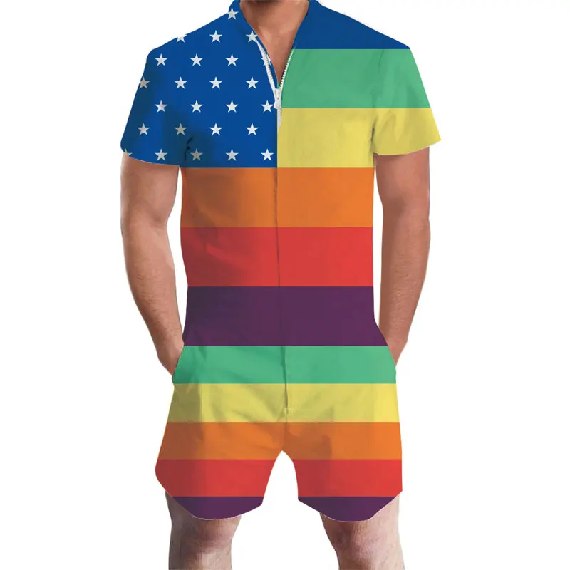 Buy Pride Romper Gay Pride Rainbow Men Romper 3D