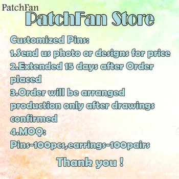 

Patchfan Customized Pins Brooches with your Designs or Logo link