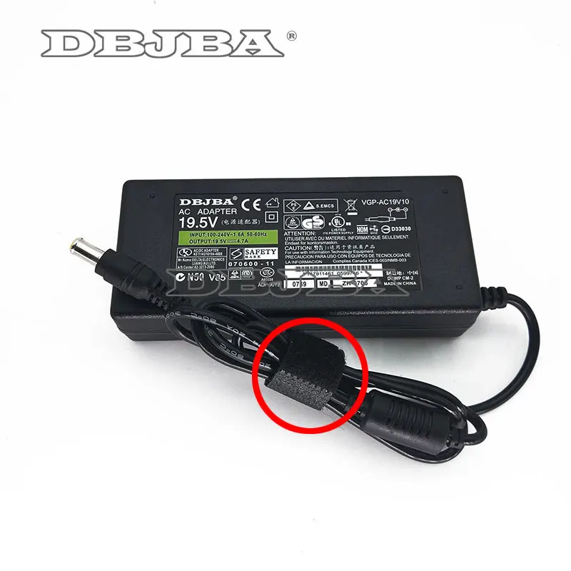19 5 V 4.7A новый адаптер переменного тока для Sony Vaio PCG GRX615G GRX616MP GRX616SK GRX616SP GRX626 зарядное