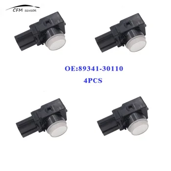 

4pcs New 89341-30110 PDC Parking Ultrasonic Sensor For Toyota White