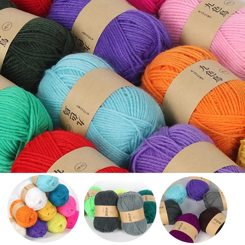 TPRPYN 50g 1pc milk Cotton Knitting Yarn Fingering Acrylic Crochet yarn  Sock Hand Knit line 4