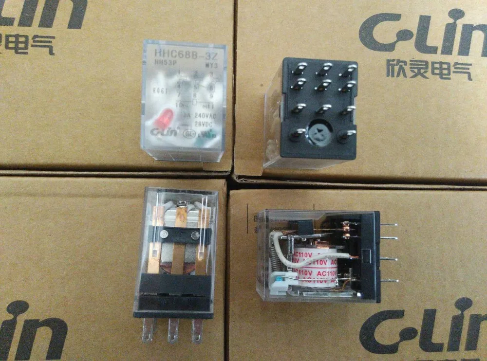 

Brand new original authentic C-Lin HHC68B-3Z HH53P MY3N JZX-22F(D)/3Z Relay AC110V