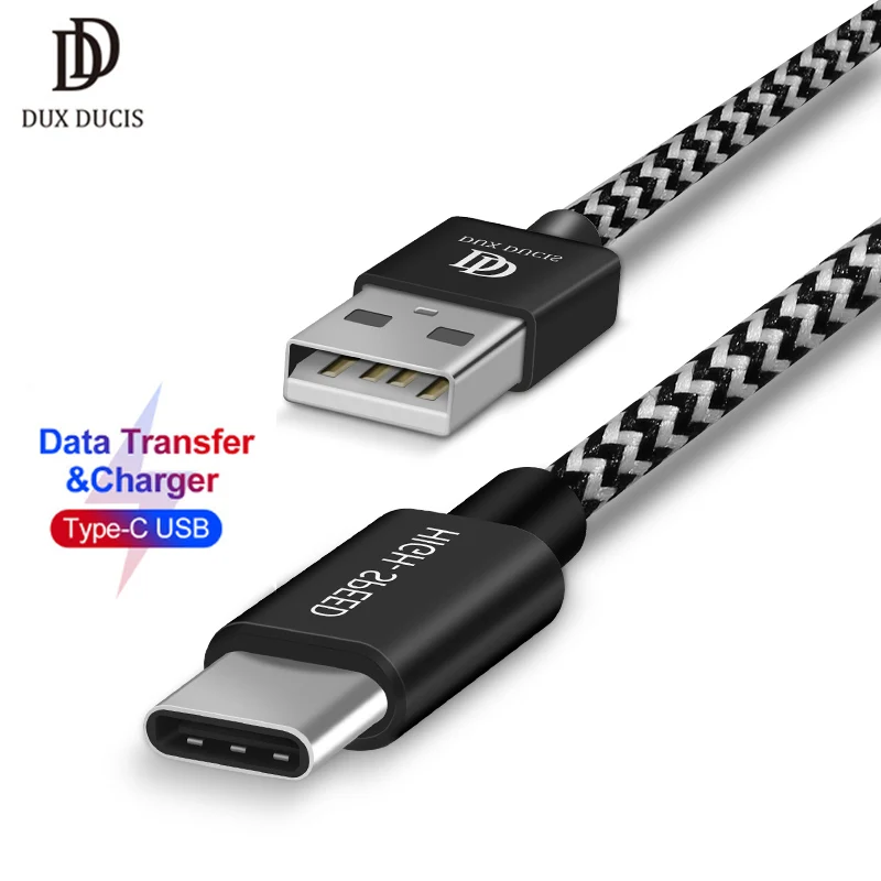 

DUX DUCIS 2A USB C Cable For Samsung Galaxy S10 Plus Fast Charging USBC Cable For Xiaomi Redmi Note 7 Mi 9 Data Charger Wire