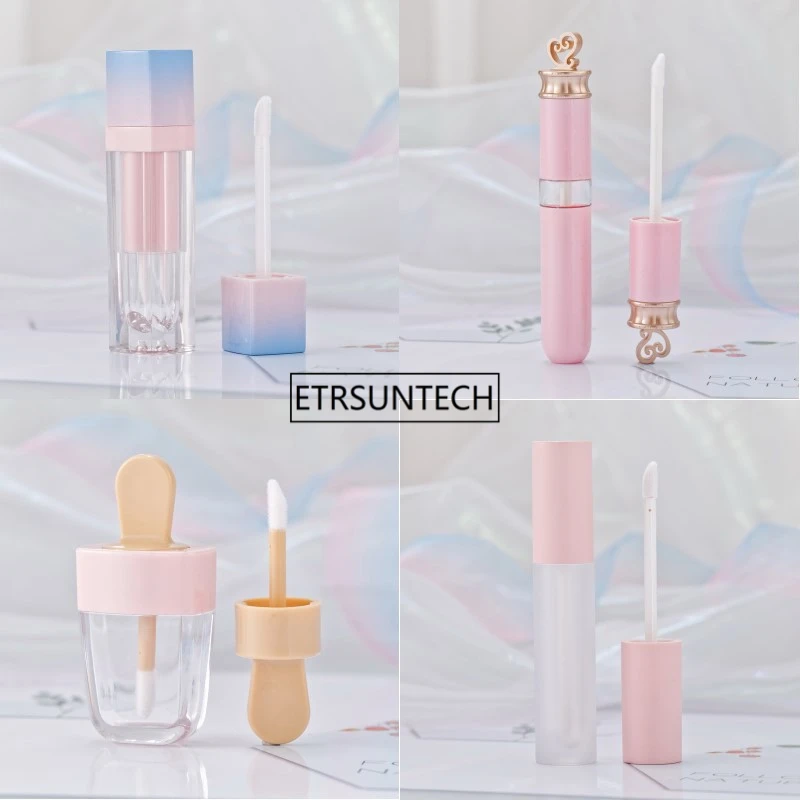 

20pcs Pink Lip Gloss Tint Plastic Tubes DIY Empty Makeup Big Lipgloss Liquid Lipstick Case Beauty Packaging F2286