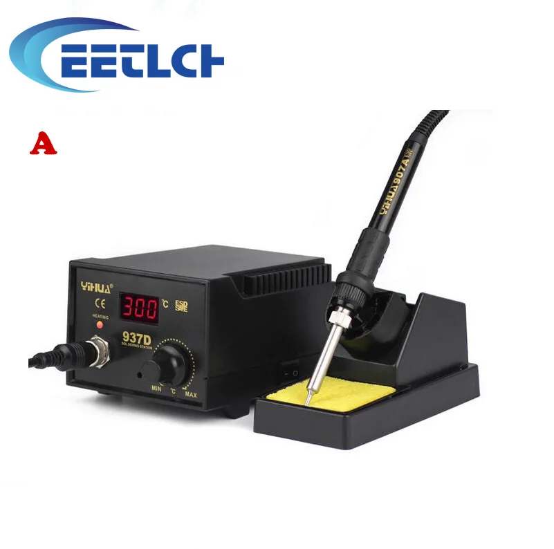 937D ESD Soldering Rework Station Digital Adjustable Welding Solder SMD Tool