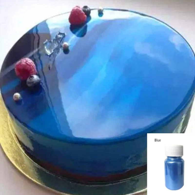 15 г съедобный синий порошок мусс торт помадка Макарон шоколадное украшение блестящий порошок синий жемчуг порошок цвет выпечки пыль