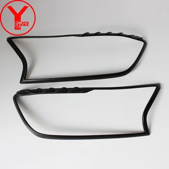 

YCSUNZ ABS black headlights covers head light cover car parts accessories For Ford Everest Endeavour Ranger T7 2017 2016-2018
