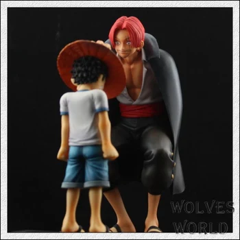 

1 Pcs 18cm Anime One Piece Monkey D luffy Shanks PVC Action Figure Collectible Model For Boys Child High Quality Original Box