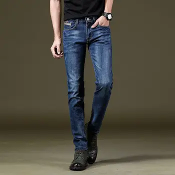 

2018 New Arrival Good Quality Men Stretch Jeans on Hot Sales Long Length Free Shipping
