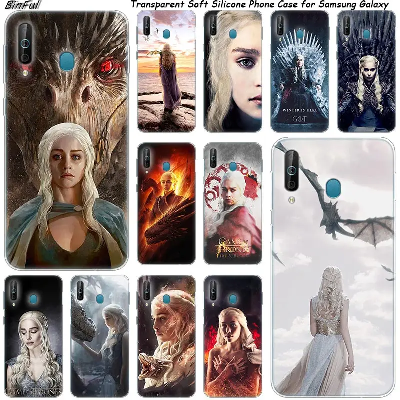 

Daenerys Targaryen Game of Throne Silicone Case For Samsung Galaxy A80 A70 A60 A50 A40 A40S A30 A20E A2CORE M40 M30 M20 Note 9 8