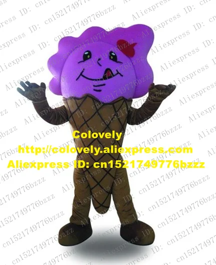 Ярко-коричневый маскарадный костюм мороженого Mascotte замороженный желе с