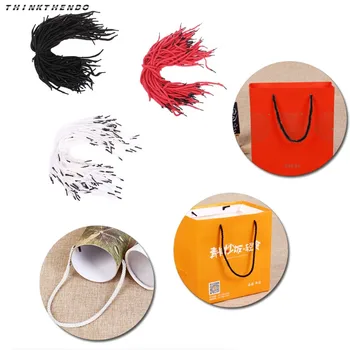 

THINKTHENDO New 100 Pcs Rope Cord String Replacement Handle for Paper Bag Handbag Strap DIY Bag Accessories High Quality