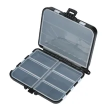 Горячая Портативный Открытый 10 Сетка Футляр для рыболовных снастей крючок приманки хранения маленькая коробка рыболовные снасти коробка водонепроницаемый эфирные 11,5 см