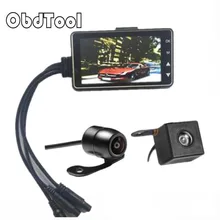 ObdTooL 2018 NUOVO MT80 HD 1080 p di Sport Impermeabile di Azione Del Casco Della Bici Della Bicicletta Del Motociclo Dual Lens Mini DVR Della Macchina Fotografica Video registratore