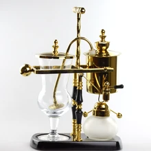Новинка года Нержавеющая сталь Золотой Королевский баланс Syphon чайник высокое качество тепла противостоять Стекло балансировки Syphone