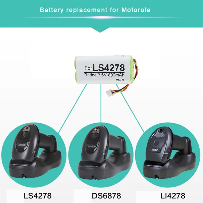 5 шт. Ni MH аккумулятор для Zebra Symbol Motorola LS4278 DS4278 DS6878 сканер 3 6 В 800 мАч 82 67705 01 сменная