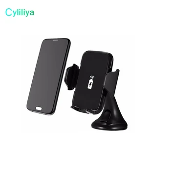 

Multi-Funtion Qi Wireless Car Charger Phone Mount Holder Charging For Samsung Galaxy Note5 S6 7 S8 Edge Plus iPhone8 Plus 50pcs