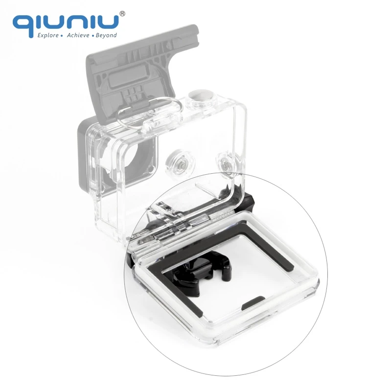 Аксессуары QIUNIU для Go Pro открытая задняя крышка каркаса сенсорный дисплей Сменный