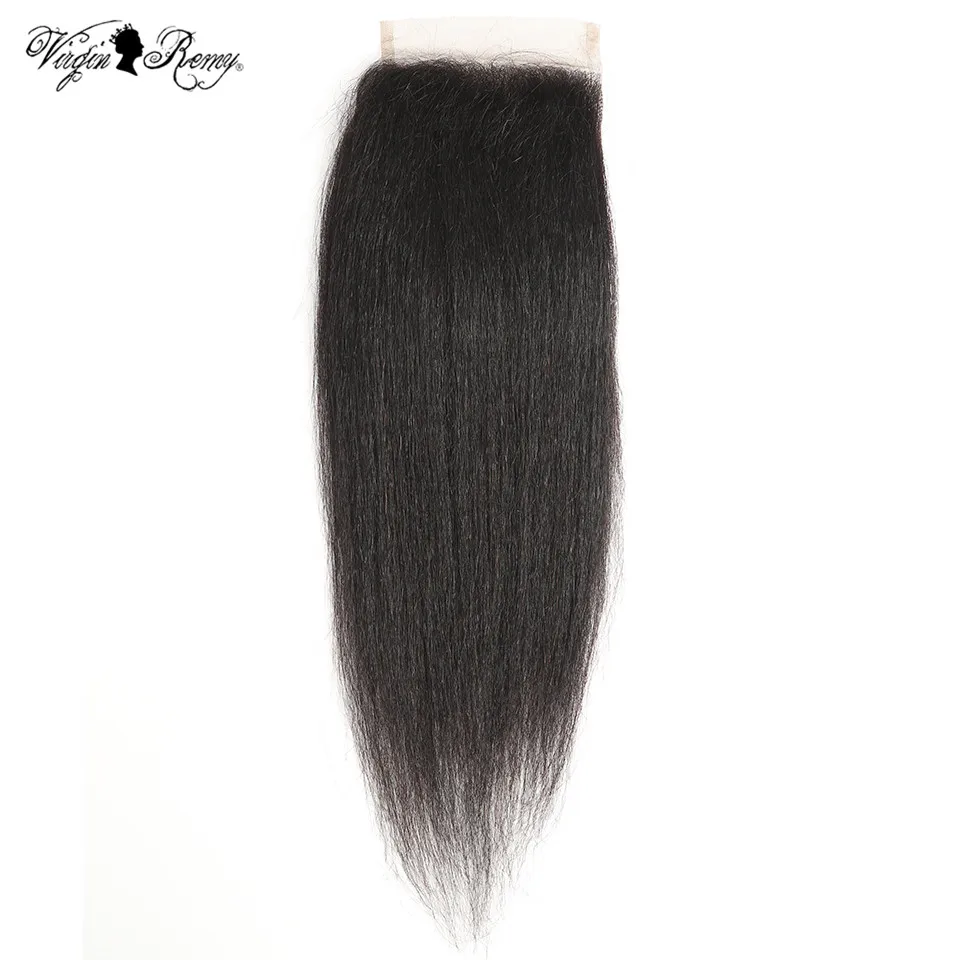Queen Virgin Remy Yaki Straight With Closure Human Hair Bundles With Closure Brazilian Hair 3/4 Bundles With 4x4 Lace Closure Queen Virgin Remy Yaki Straight With Closure Human Hair Bundles With Closure Brazilian Hair 3/4 Bundles With 4x4 Lace Closure