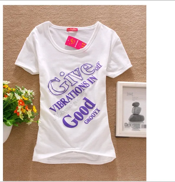 Hot sale !!! good quality women T shirt short sleeve t shirts 2015