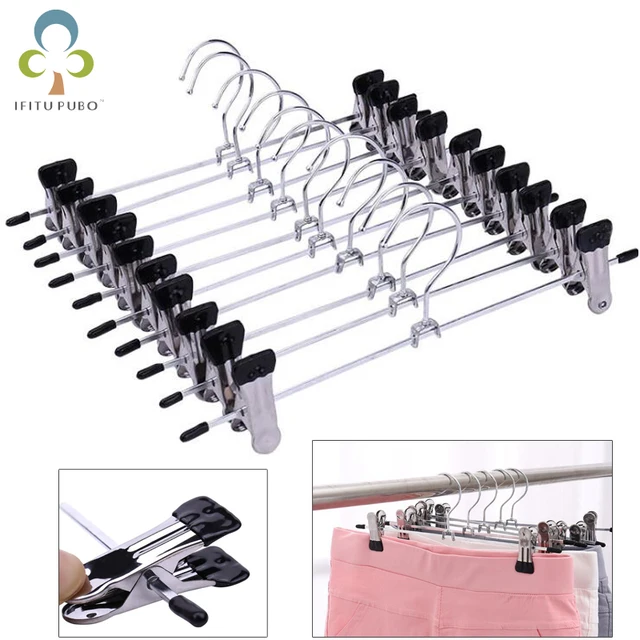 5 pz/lotto Grucce Per I Vestiti In Acciaio Inox Clip Del Basamento Del Gancio Pa 5 pz/lotto Grucce Per I Vestiti In Acciaio Inox Clip Del Basamento Del Gancio Pa