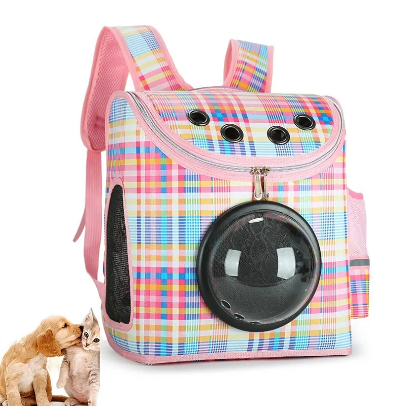 

LHLYSGS Women Pet Bag Travel Portable New Space Capsule Breathable And Transparent Pet Backpack Can used Shoulder Crossbody Bag