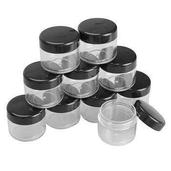

NEW 10 Pcs Plastic Storage Box Nail Art Cosmetic Bead Gems Case Bottle Pot