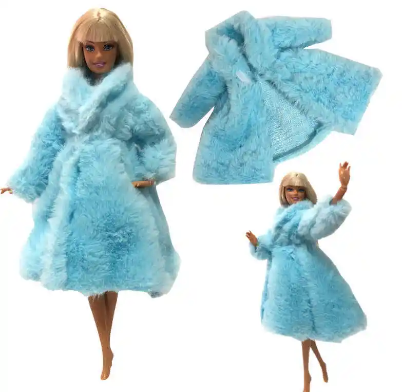 NK одна штука кукла аристократическое платье благородное шерстяное пальто ручной работы Топ Мода для Барби аксессуары для кукол игрушки подарок JJ 5X - Цвет: 1G1001L