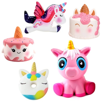 

2019 Lovely Squishy Slow Rising Cartoon slow rebound Phone Strap Decompression Toys Office Stress Reliever Squishy Toys
