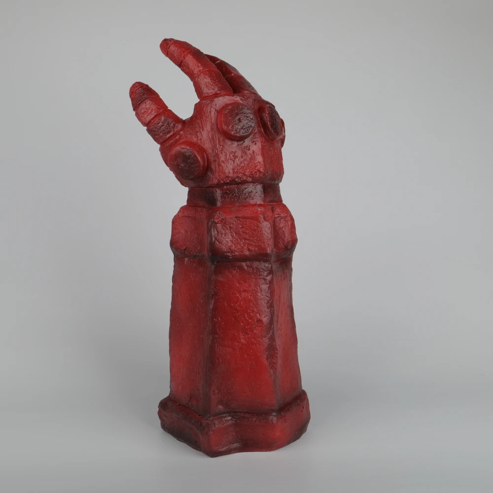 Hellboy Rise of the Blood Queen Glove Right Hand Cosplay Gloves Accessories Armor Latex Hand Gauntlet Party Halloween (4)