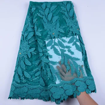 

Cotton Lace Nigerian Lace Fabrics Milk Silk Embroidery African Tulle French Lace Materials For Women Dress 5 Yards A1606