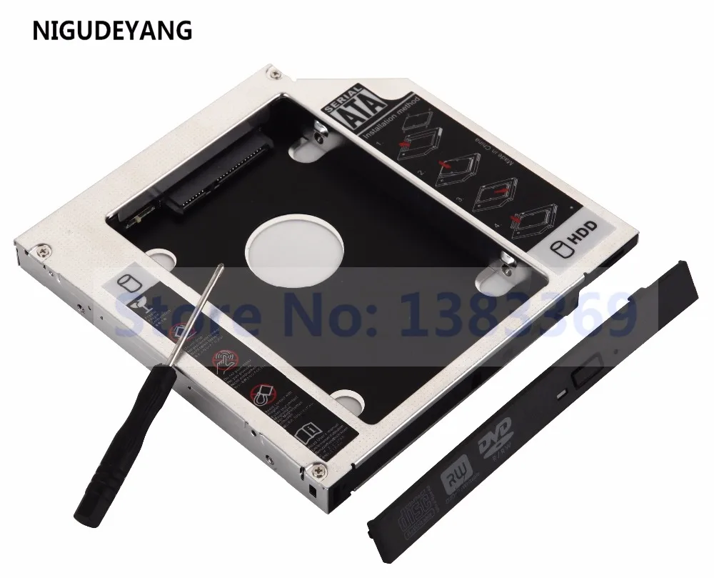 NIGUDEYANG Новый 2 й SATA жесткий диск HDD SSD Оптический отсек Caddy адаптер для Sony Vaio VPCF13Z0E PCG