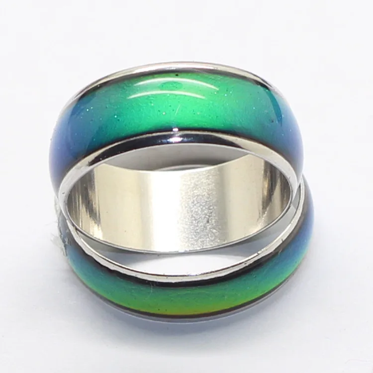 

Creative Color Changeable Ring Temperature Emotion Feeling Mood Rings for Women Men Jewelry Best Fashion Jewelry 8mm wide R2107