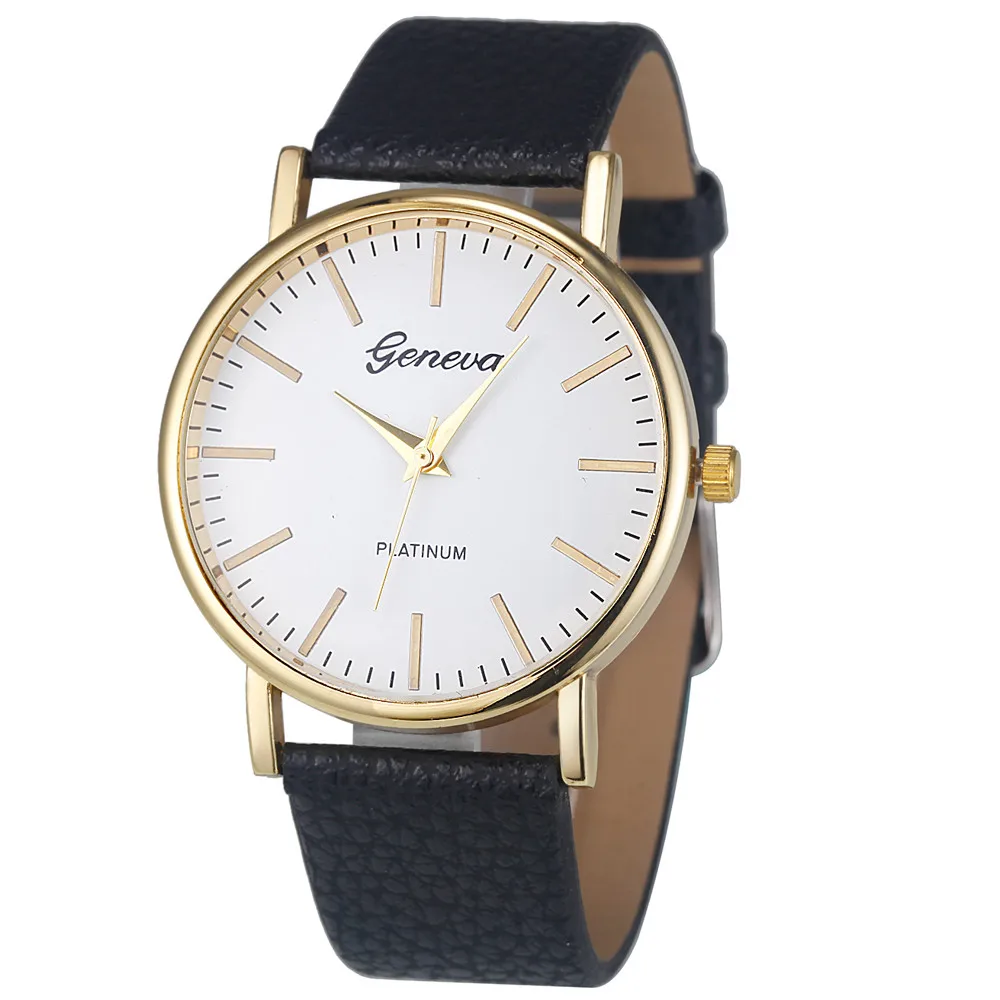 Lovesky 2018 Fashion Geneva Watch Women Simple Leisure Analog Leather ...