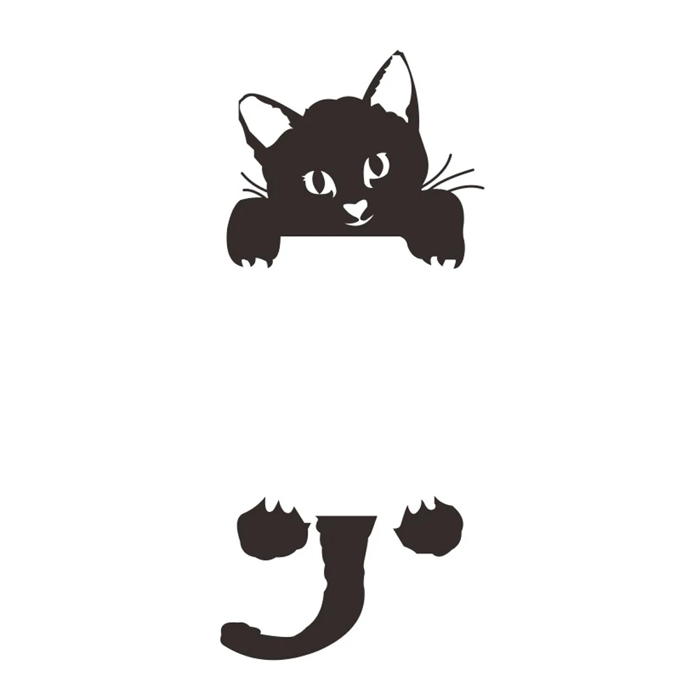 

DIY Cute Kitty Cat Switch Stickers Funny Black Cats Wall Sticker Lovely Fresh Home Decor Decals Living Room Bedroom Nursuries