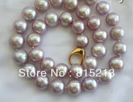 

ddh00416 stunning wow big 12-13mm round lavender freshwater cultured pearl necklace 28% Discount