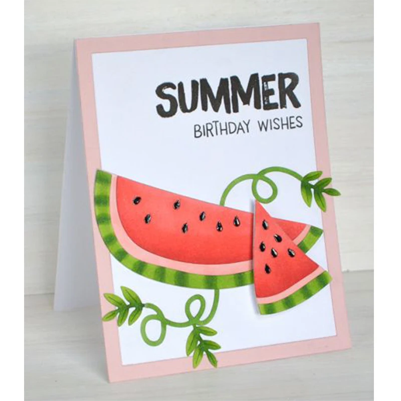 

Delightful Watermelon Cutting Metal Dies Stencils For DIY Scrapbooking Embossing Decorative Suit Model Paper Cutting Cards
