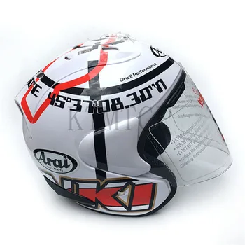 

2017 ARAI Dual Use Skull Motorcycle Helmet Capacete Casco Novelty Retro Casque Motorbike Half Face Helmet free shipping Capacete