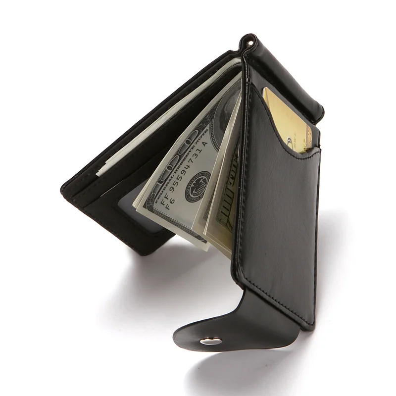 Retro Leather Money Clips High Quality Men Wallets Hasp Mini Purses Vintage Wallet | Багаж и сумки