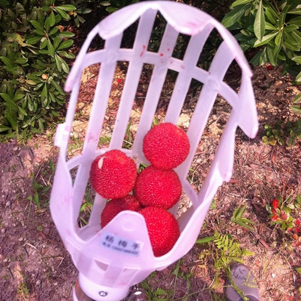 

Gardening Picking Tool Deep Basket Adjustable Peach High-altitude Fruit Picker Useful Durable Without Pole Horticultural