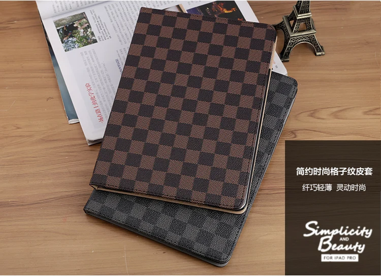 Luxury Lattice Cover Case For New Ipad 2017 A1822 A1823 PU Leather Protective Case For For New Ipad Tablet Cases