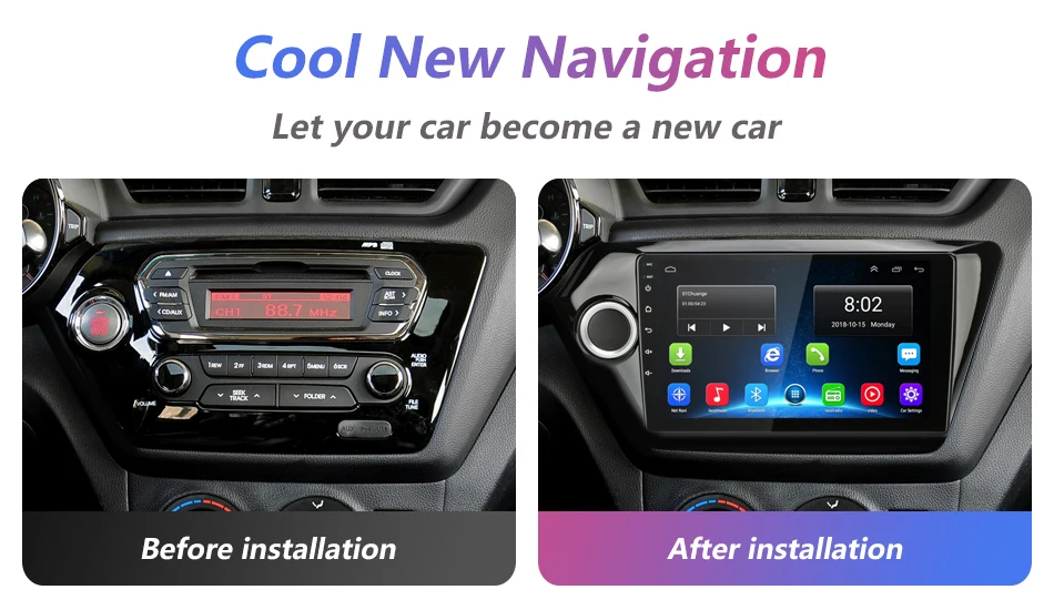 Cheap Jansite 9" Car Radio Multimedia Player for KIA RIO3 2011-2016 IPS Touch Screen 4G Android Rear View Camera WIFI Navigation 3