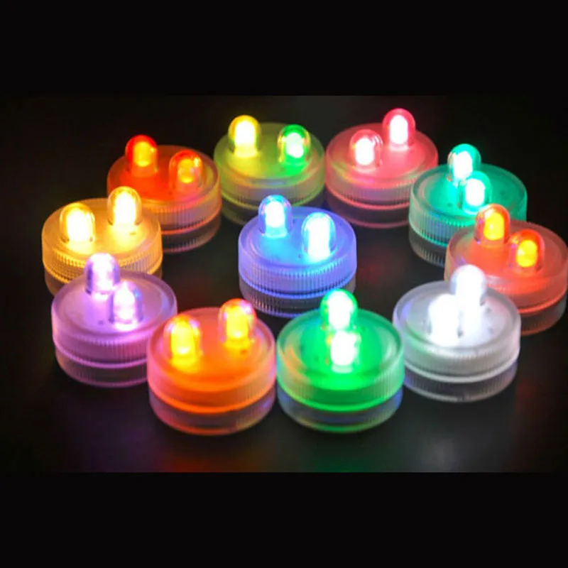 1000units/lot Submersible Led tea lights Super Bright White Color