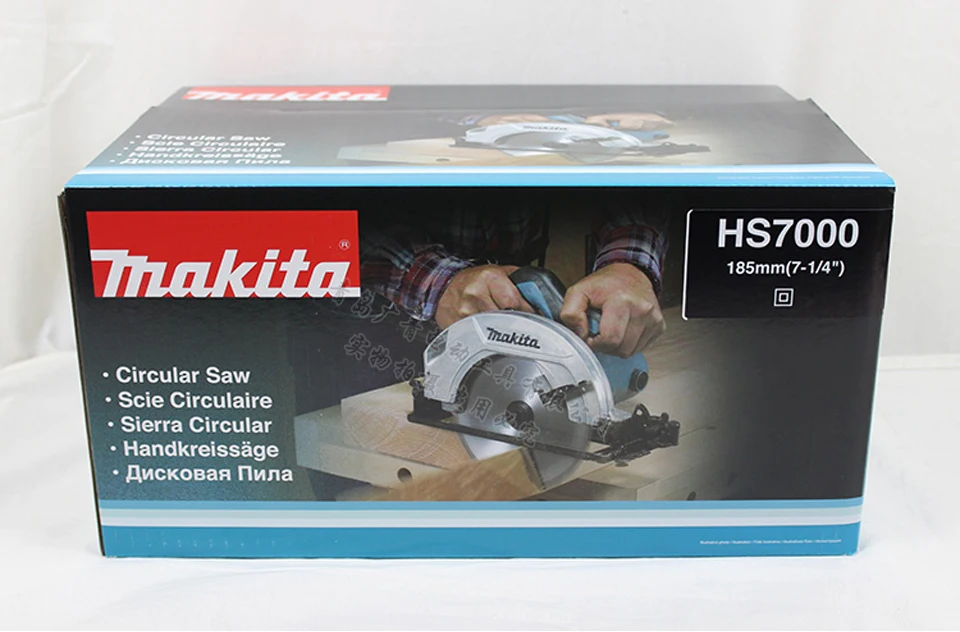 Япония Makita HS7000 электрическая циркулярная пила деревообрабатывающие циркулярные пилы деревянные бензопилы портативная режущая пила 1200 Вт 5200 об/мин