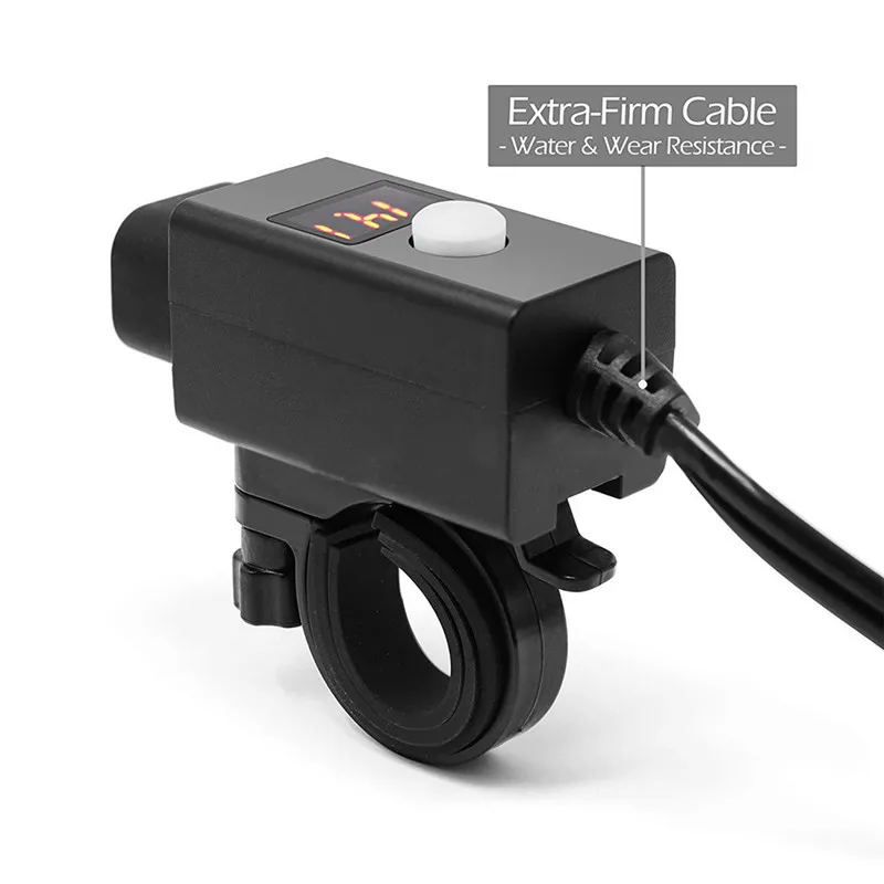 USB мотоцикл прикуриватель розетка водостойкий переключатель 12 В телефон