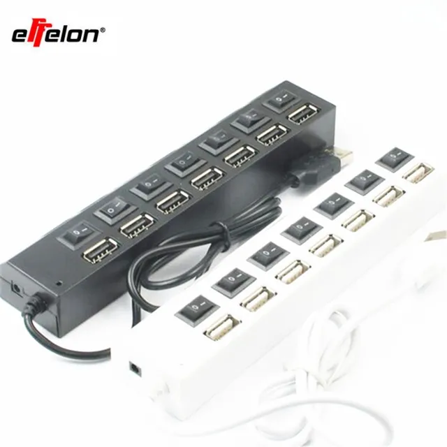 Modest Multi 7 Ports High Speed USB 2.0 480Mbps USB Charger On/Off Switch Portable USB Splitter Peripherals Accessories For Computer Modest Multi 7 Ports High Speed USB 2.0 480Mbps USB Charger On/Off Switch Portable USB Splitter Peripherals Accessories For Computer