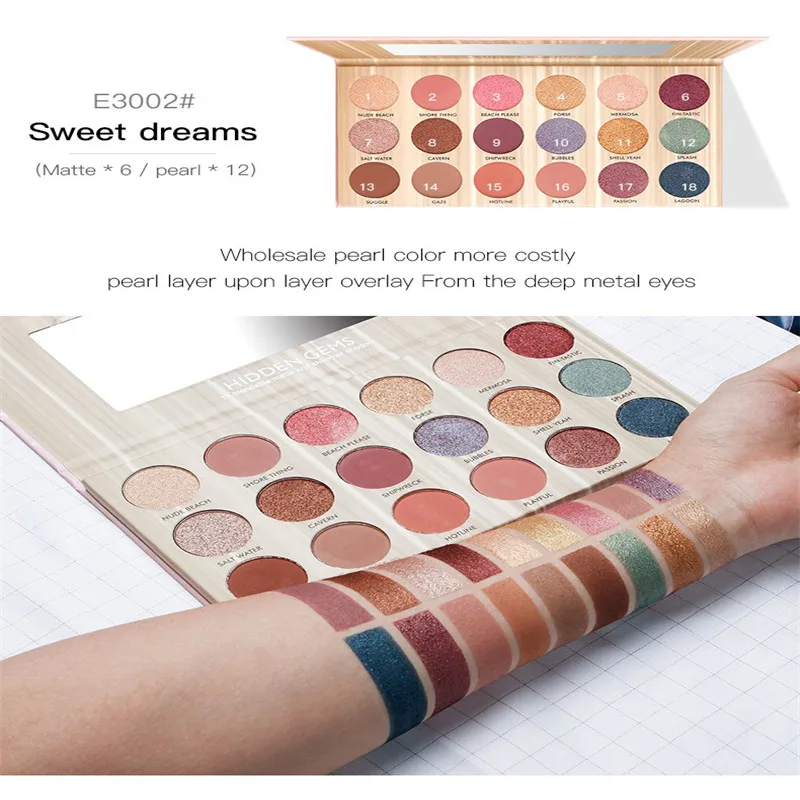 

Pudaier Colorful Matte Shimmer Nude Eye Shadow Long Lasting Metallic Eyeshadow Palette Makeup Perfect Bronze Pumpkin Fine Powder
