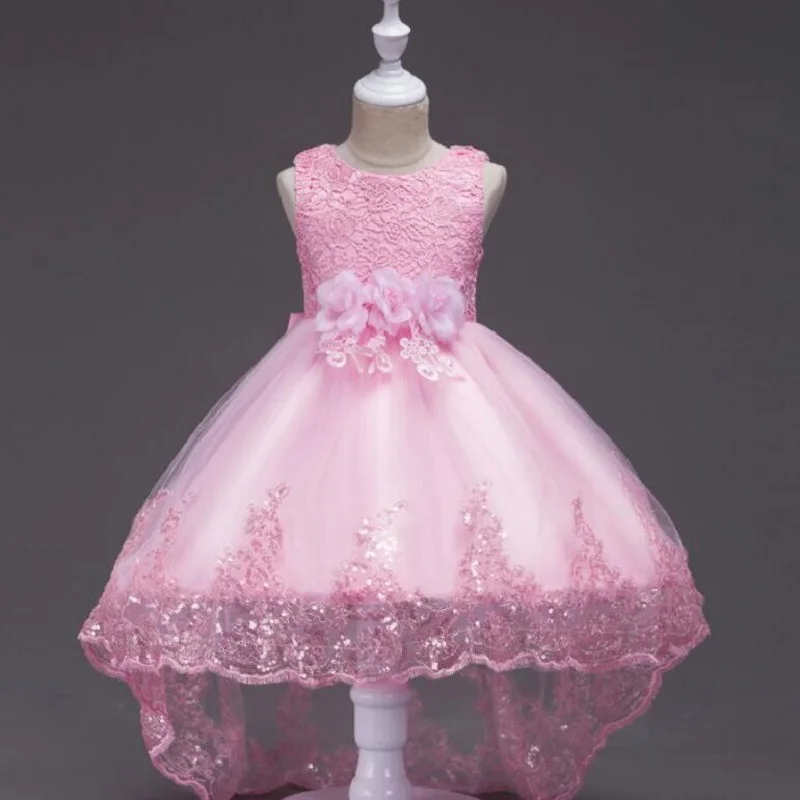 Платье для маленьких девочек летнее От 4 до 12 лет Платья младенцев Vestidos 5 цветов