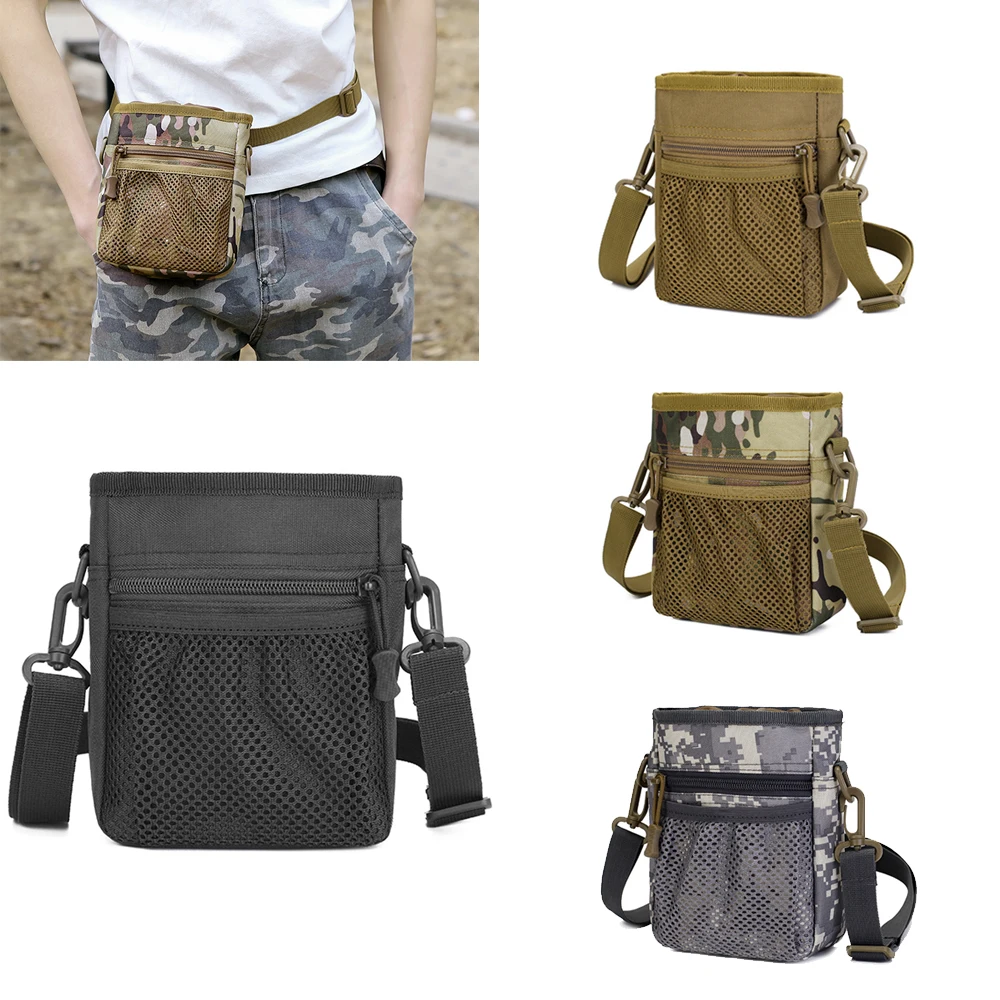 

Hunting Magazine Dump Drop Pouch Waist Pack Organizer EDC Waist Belt Bag Shoulder Strap Camping Ultra-light Range Bag