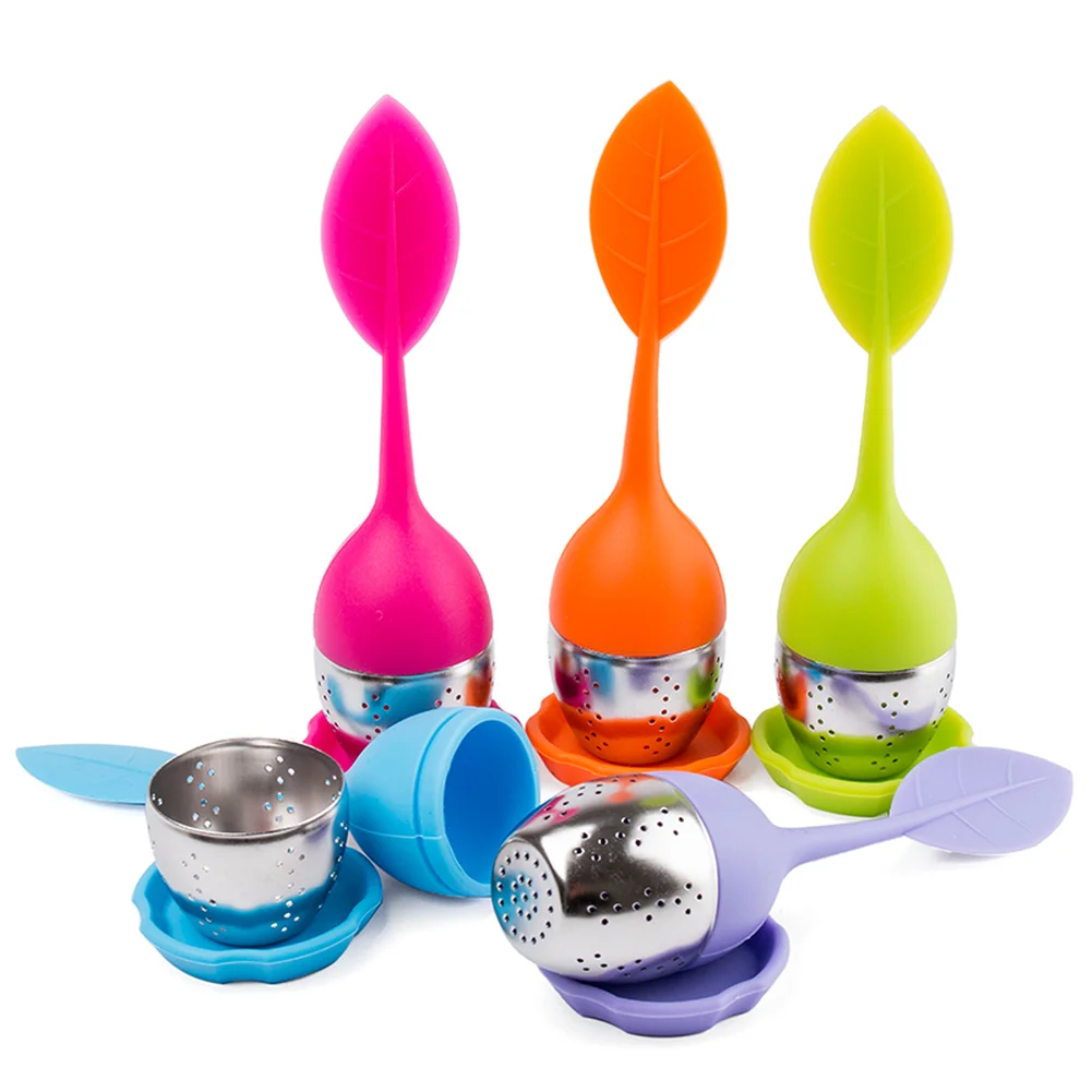 

1 Pcs Tea Infuser Stainless Steel Cute Tea Ball Sweet Leaf Tea Strainer for Brewing Device Herbal Spice Filter Kitchen Tools